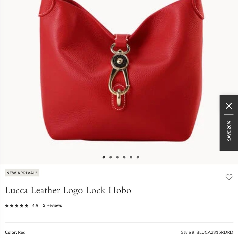 Dooney & Bourke Red lock satchel. New w/o tags.I love it but too big for me.